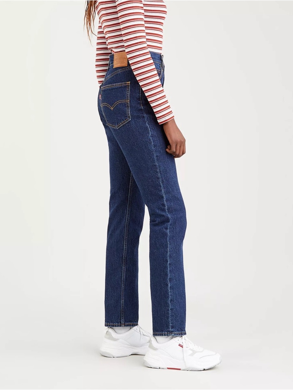 Women’s | Levi’s Premium 70s High Slim Straight Jeans, Dark Wash | Size 25 - Picture 3 of 11